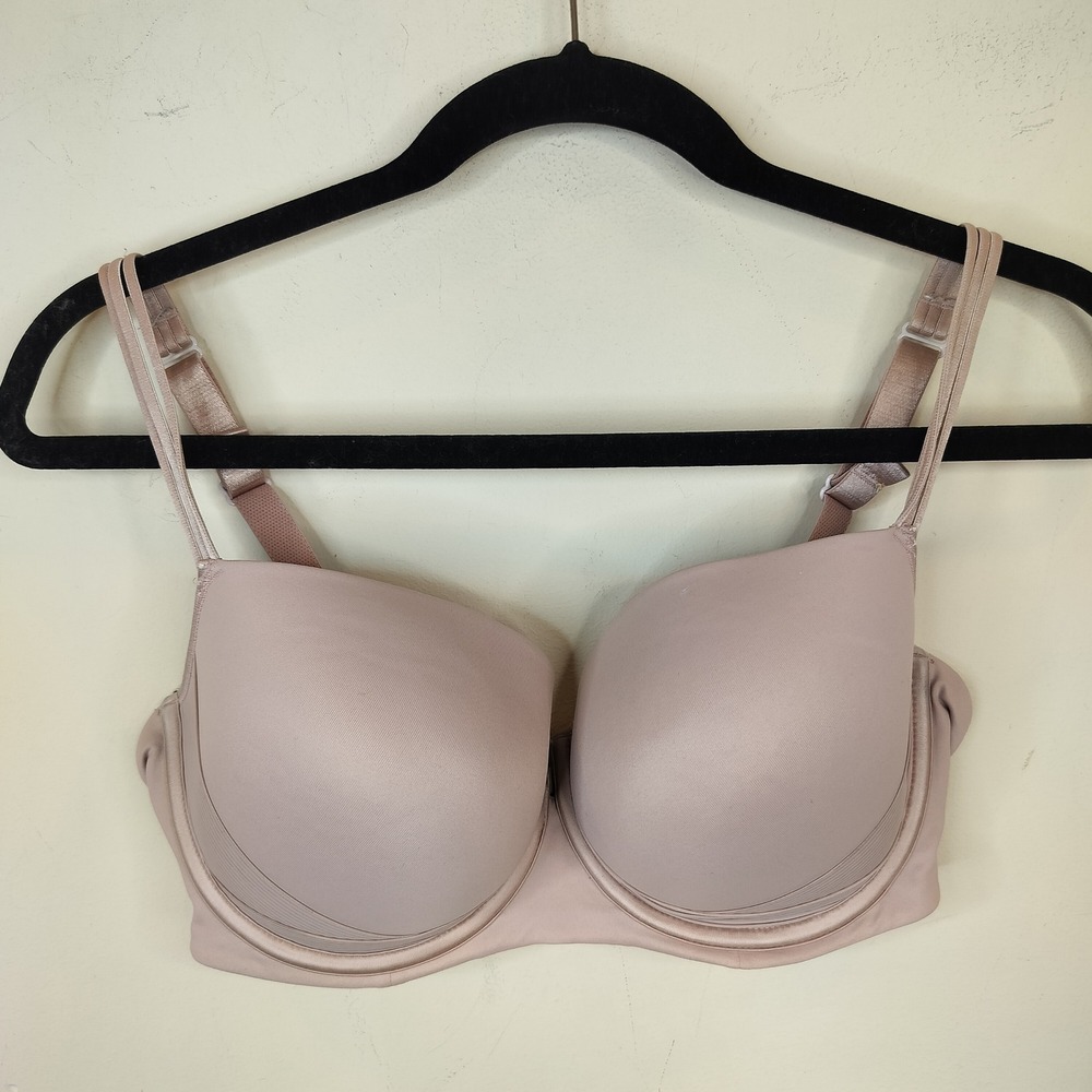 Soma Cooling Balconette Bra 34DDD Padded Underwire Minimalist Nude Pink